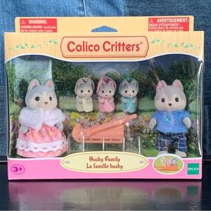 NIB Calico Critter Husky Family